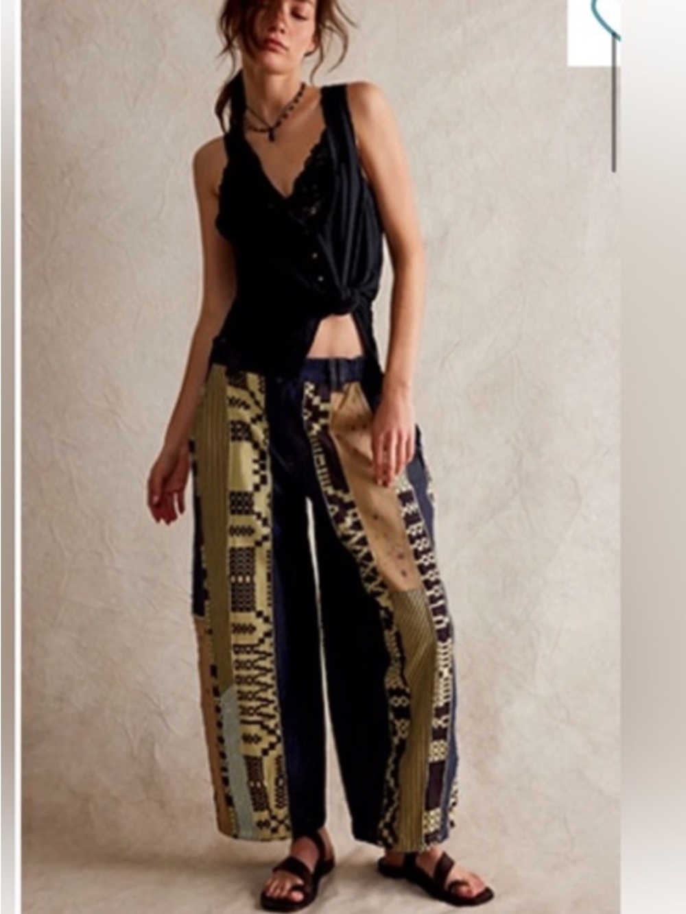 We The Free evermore pieced barrel Jeans boho festival